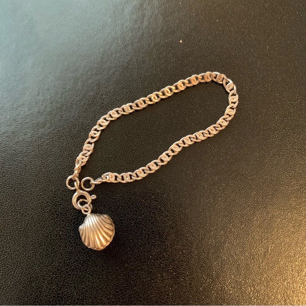 Silver (925 Portugal) Shell Charm Bracelet
